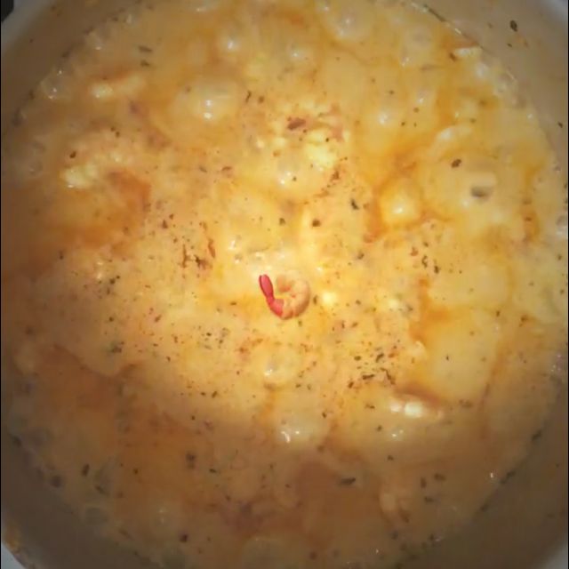 Risoto de camarão