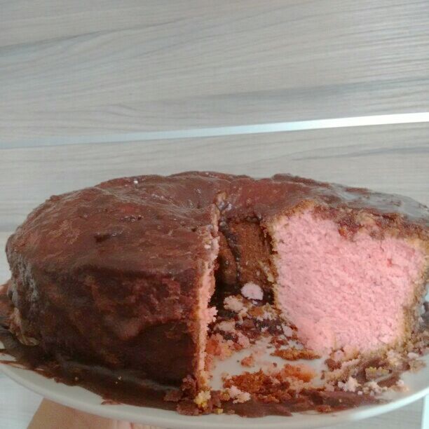 Bolo de suco em pó