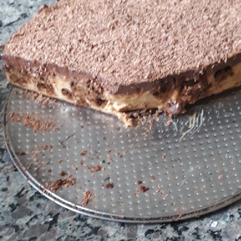 Cheesecake de doce de leite com ganache