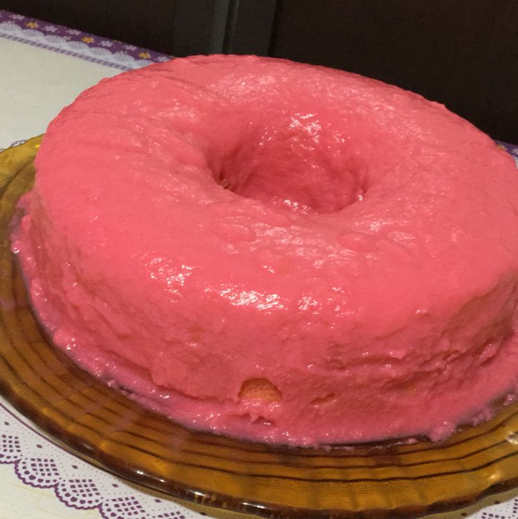 Bolo de iogurte de morango