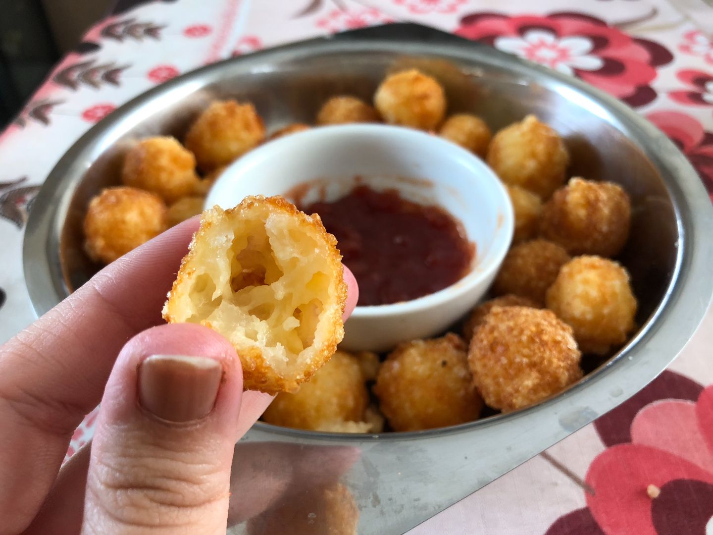 Pão de queijo frito da Kathleen