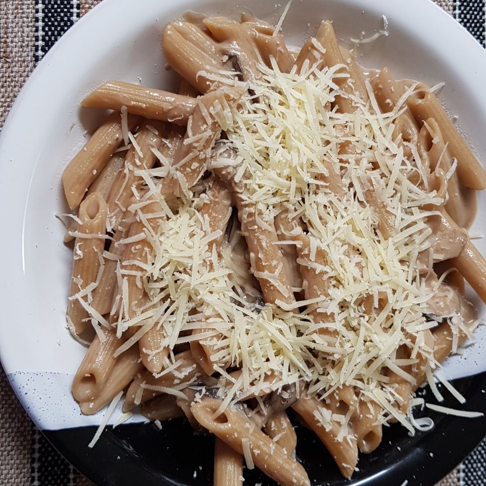 Penne com shitake