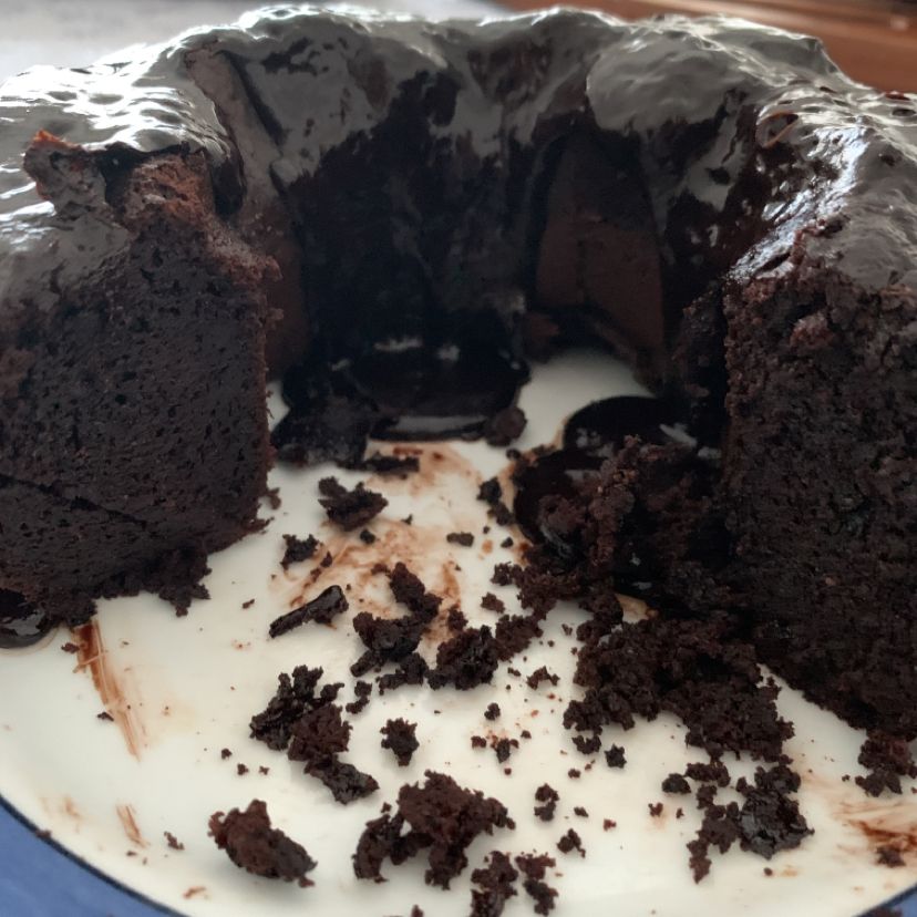 Bolo de chocolate amargo low carb